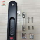 Stainless steel double-sided hook lock 90 push-pull door and window hook lock plastic steel door and window straight lock hook lock Window lock aluminum alloy window lock