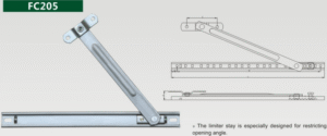 Stainless steel sliding brace