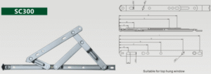 Stainless steel sliding brace